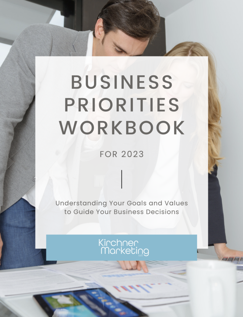 Business Priorities Workbook 2023 from Kirchner Marketing
