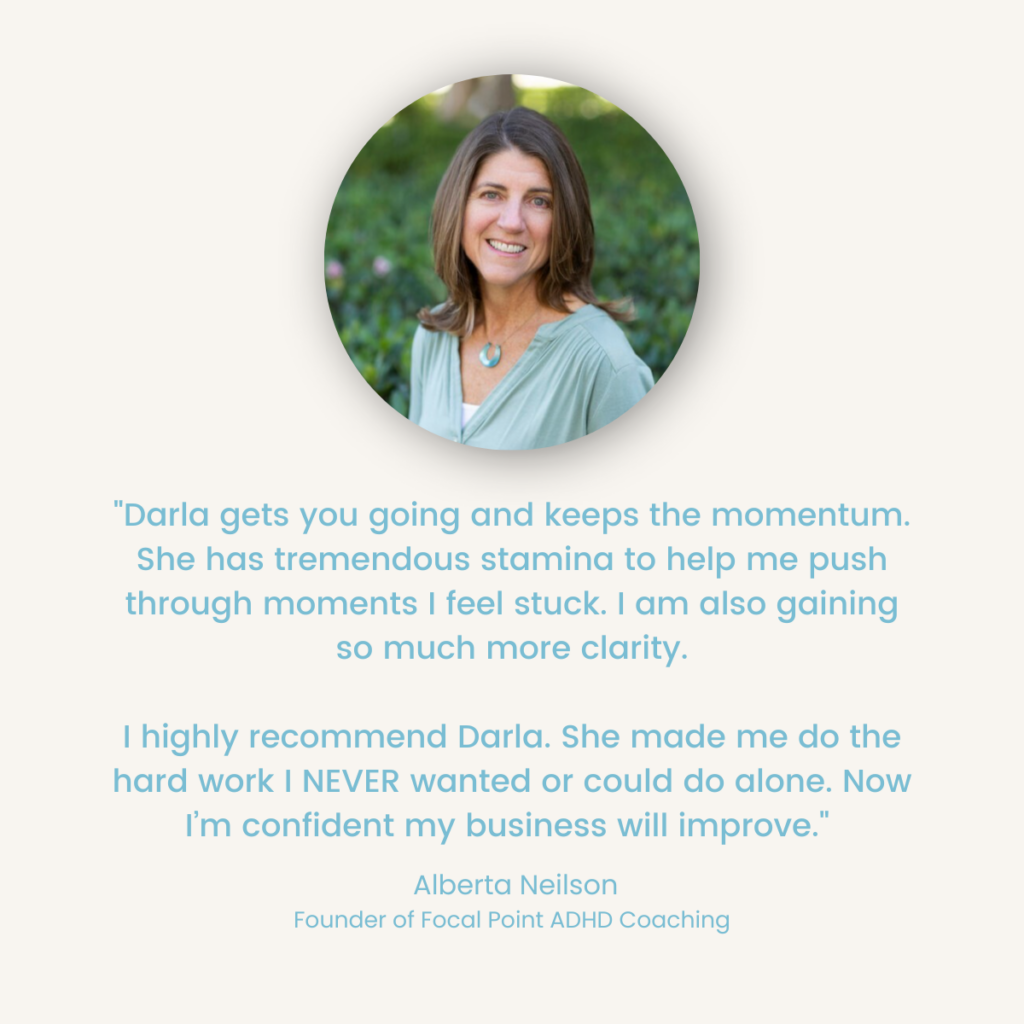 Alberta Neilson: Founder of Focal Point ADHD Coaching's Testimonial