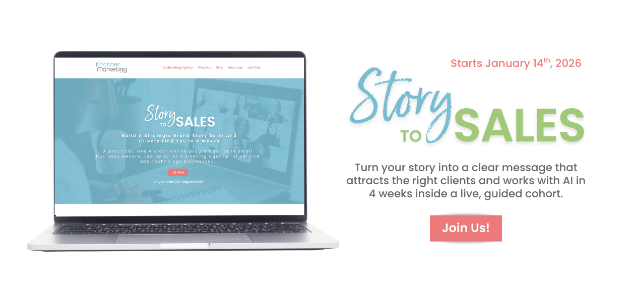 Turn your story into a clear message that attracts the right clients and works with AI in 4 weeks inside a live, guided cohort.